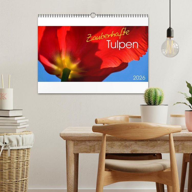 Produktbild: Zauberhafte Tulpen (Wandkalender 2026 DIN A3 quer), CALVENDO Monatskalender