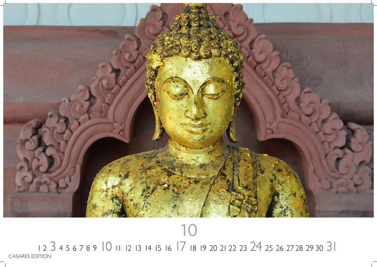 Produktbild: Buddhas Kalender 2027 &ndash; Wandkalender | Fotokalender Asien 24x35cm -Spirituelle Abbildungen Buddhas | Perfekt f&uuml;r Meditation & Raumdekoration
