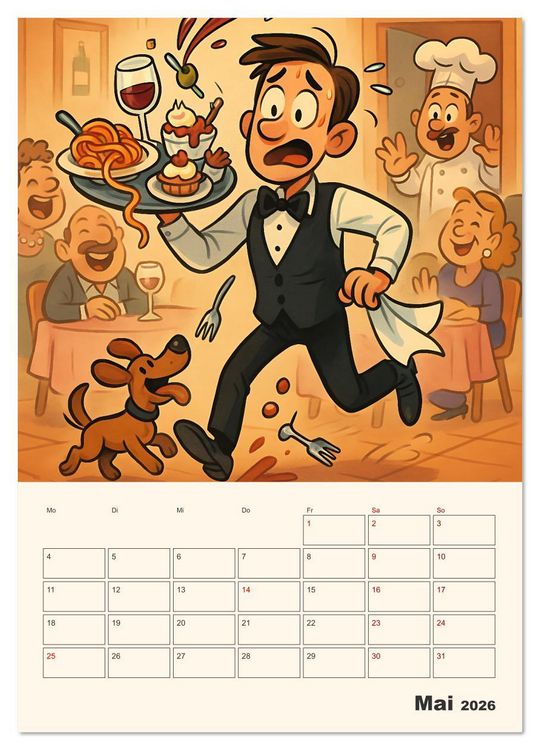 Produktbild: Berufe mal anders &ndash; Ein Jahr voller Job-Klischees (Wandkalender 2026 DIN A3 hoch), CALVENDO Monatskalender