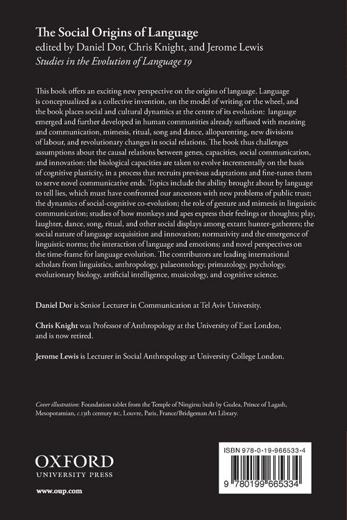Produktbild: Social Origins Of Language Sel