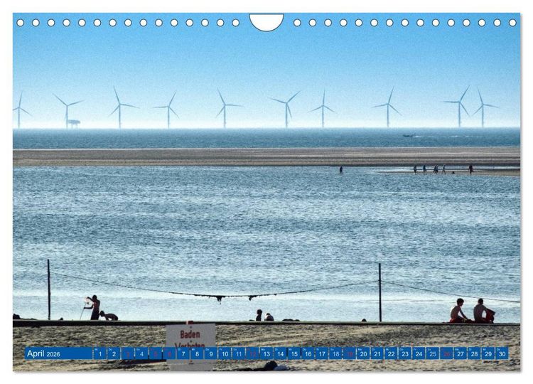 Produktbild: Blick auf Borkum (Wandkalender 2026 DIN A4 quer), CALVENDO Monatskalender