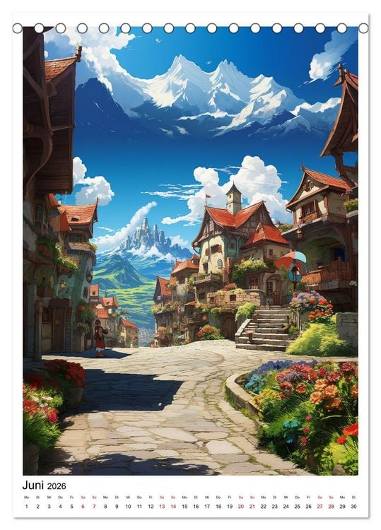 Produktbild: Anime Augenschmaus (Tischkalender 2026 DIN A5 hoch), CALVENDO Monatskalender