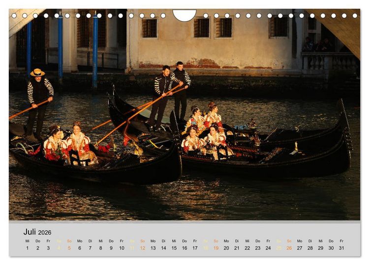 Produktbild: Venedigs Sch&ouml;nheiten (Wandkalender 2026 DIN A4 quer), CALVENDO Monatskalender