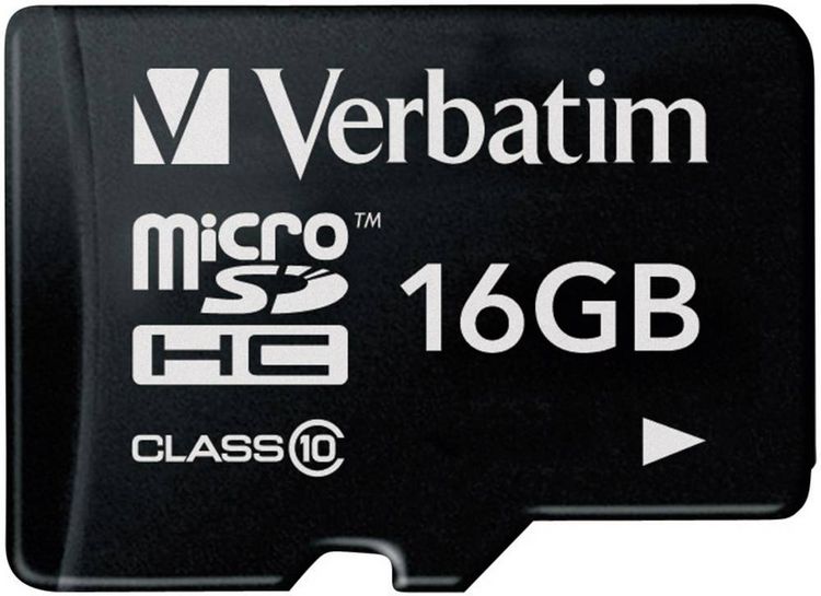 Produktbild: Verbatim Premium microSDHC-Karte 16 GB Class 10