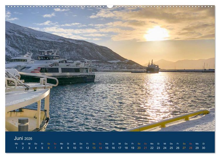 Produktbild: Troms&ouml;, eisiges Nord-Norwegen (hochwertiger Premium Wandkalender 2026 DIN A2 quer), Kunstdruck in Hochglanz