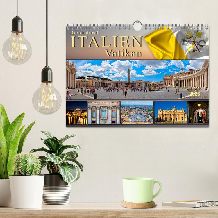 Produktbild: Reise durch Italien Vatikan (Wandkalender 2026 DIN A4 quer), CALVENDO Monatskalender