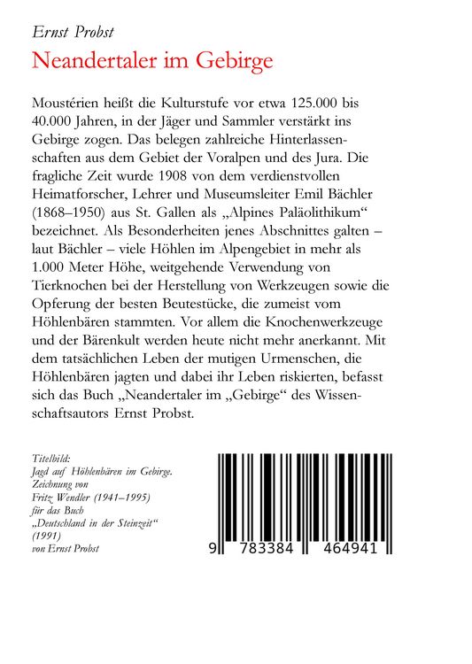 Produktbild: Neandertaler im Gebirge
