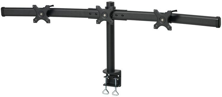Produktbild: SpeaKa Professional SP-1664324 Monitor-Tischhalterung 3 Display(s) 33,0 cm (13") - 61 cm (24") Schwarz H&ouml;henverstellbar, Schwenkbar, Rotierbar