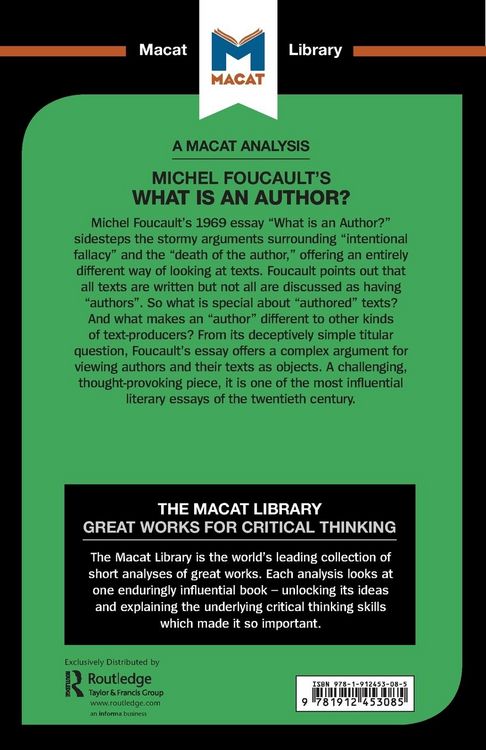 Produktbild: An Analysis of Michel Foucault's What is an Author?