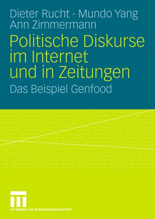Produktbild: Politische Diskurse im Internet und in Zeitungen