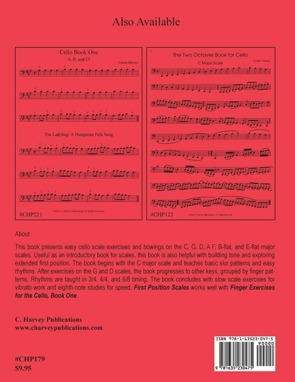 Produktbild: First Position Scale Studies for the Cello, Book One