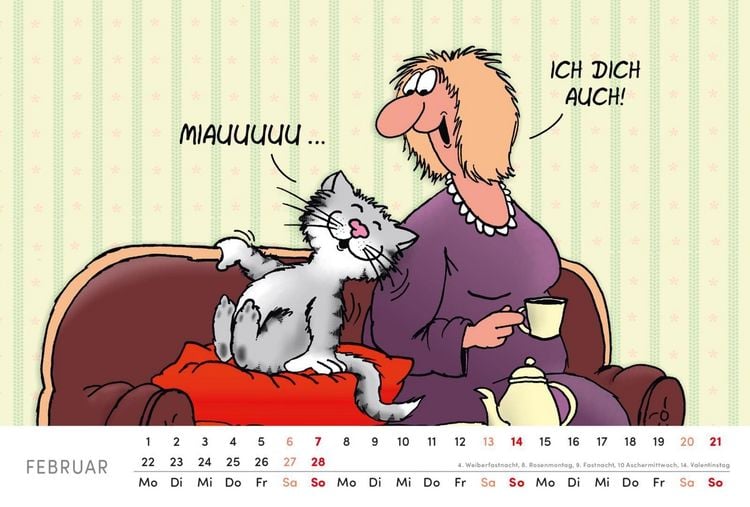 Produktbild: Uli Stein Tischkalender 2027: Monatskalender zum Aufstellen