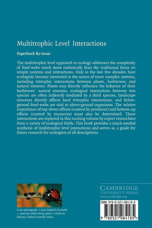 Produktbild: Multitrophic Level Interactions
