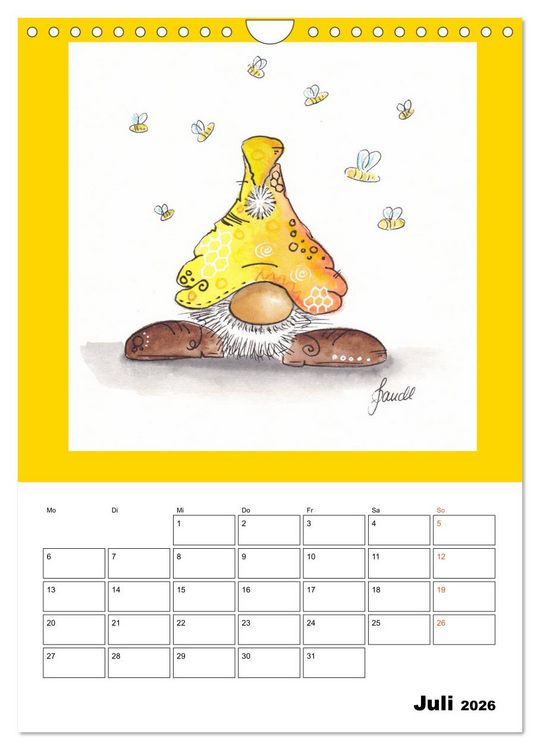Produktbild: WichtelParade (Wandkalender 2026 DIN A4 hoch), CALVENDO Monatskalender