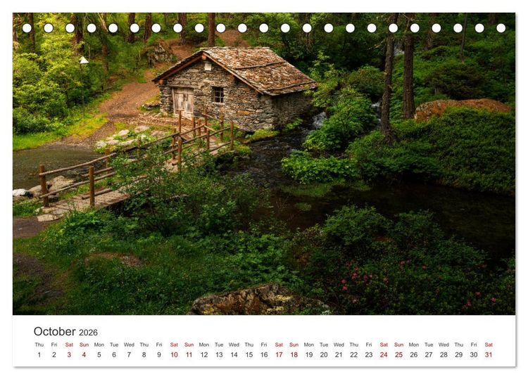 Produktbild: Aosta Valley and its nature (Desk Calendar 2026 DIN A5 landscape), CALVENDO 12 Month DeskCalendar