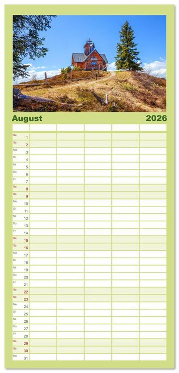 Produktbild: Familienplaner 2026 - St.Johann im Pongau mit 5 Spalten (Wandkalender, 21 x 45 cm) CALVENDO