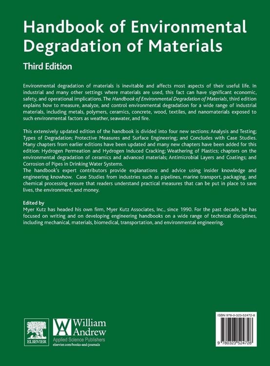 Produktbild: Handbook of Environmental Degradation of Materials
