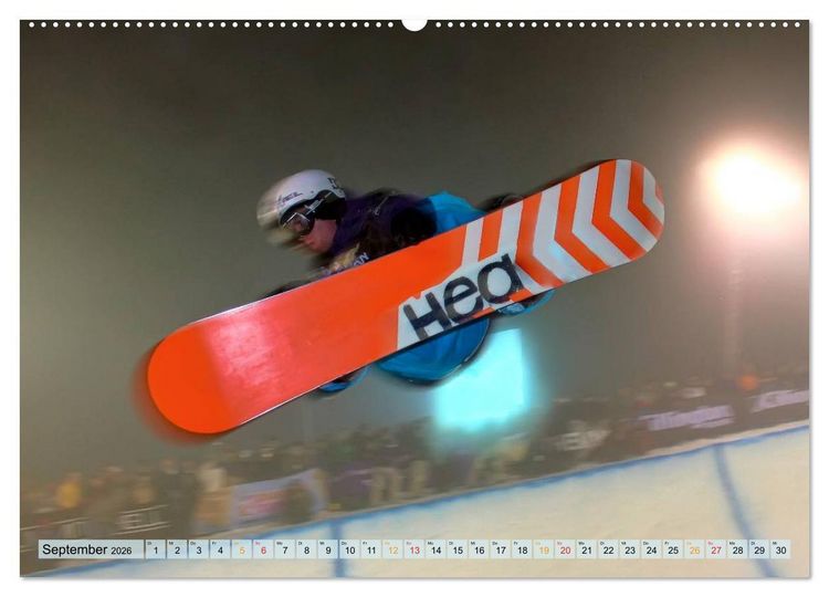 Produktbild: Snowboarden - ein St&uuml;ck Freiheit (Wandkalender 2026 DIN A2 quer), CALVENDO Monatskalender
