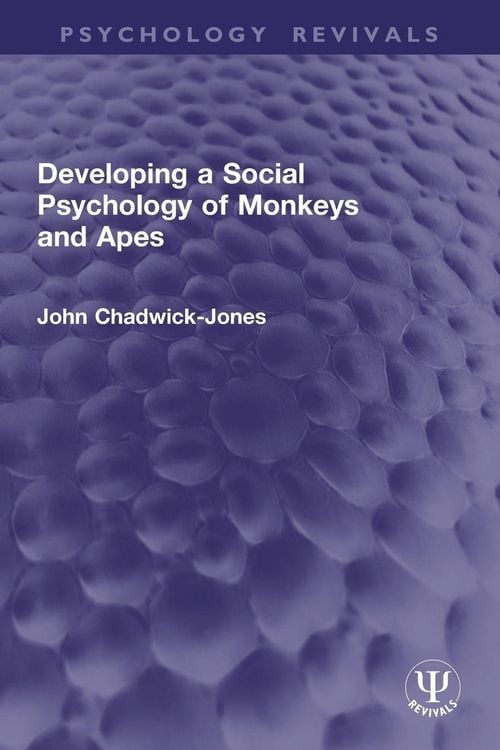 Produktbild: Developing a Social Psychology of Monkeys and Apes