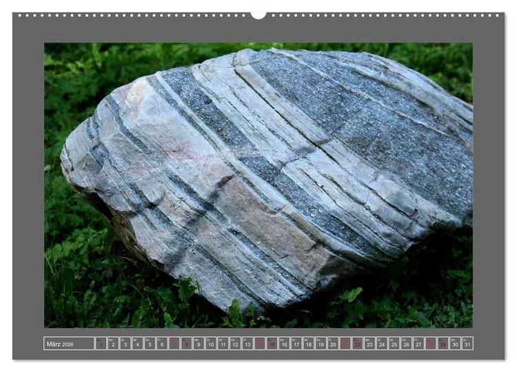 Produktbild: Gesteine und mineralische Bildungen (Wandkalender 2026 DIN A2 quer), CALVENDO Monatskalender