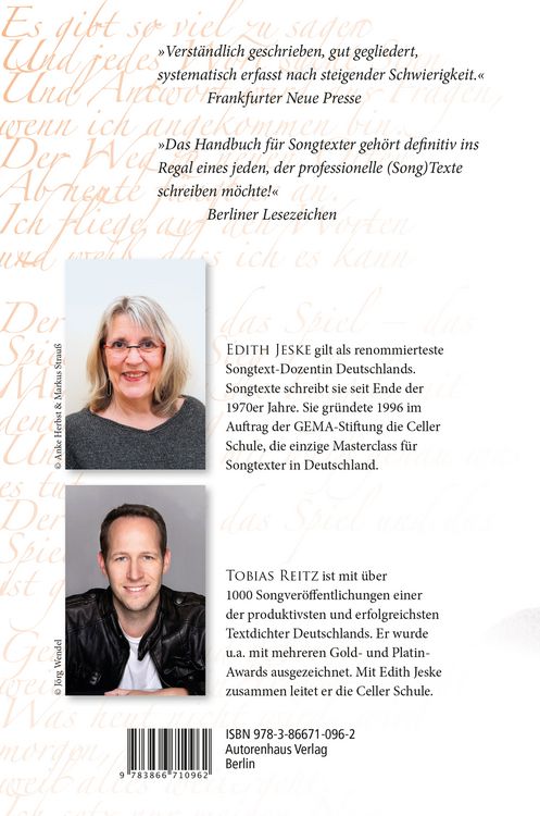 Produktbild: Handbuch f&uuml;r Songtexter