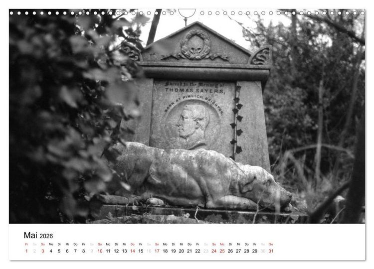 Produktbild: Highgate Cemetery London (Wandkalender 2026 DIN A3 quer), CALVENDO Monatskalender
