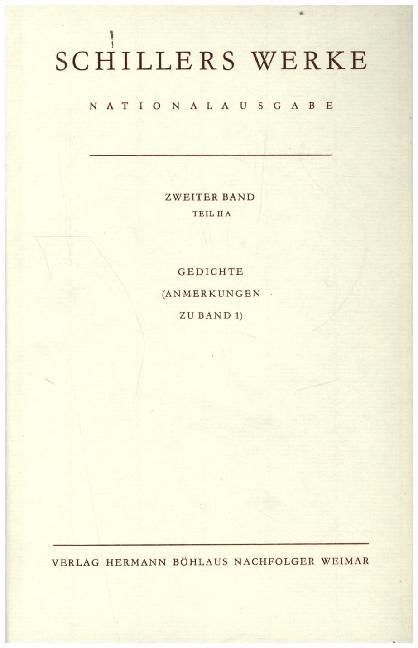 Produktbild: Schillers Werke. Nationalausgabe