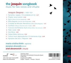 Produktbild: The Josquin Songbook - Music for Two Voices and Vi