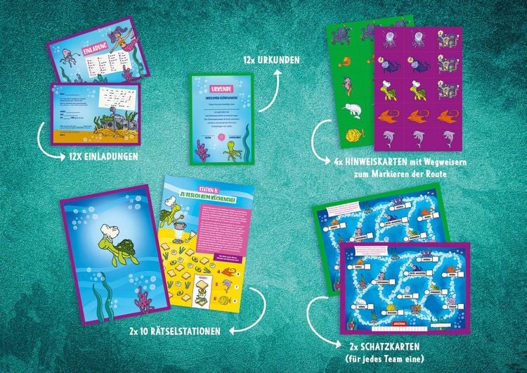 Produktbild: Set: Abenteuer Schnitzeljagd &ndash; Das Geheimnis der Meerjungfrauen