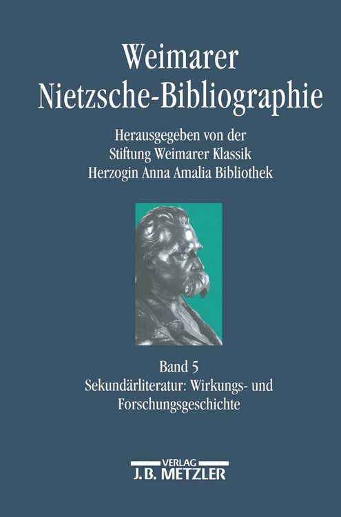 Produktbild: Weimarer Nietzsche-Bibliographie in 5 B&auml;nden