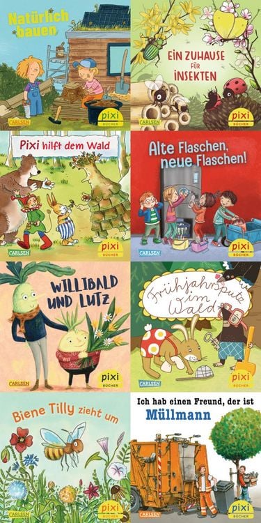 Produktbild: Pixi-8er-Set 299: Pixi setzt sich f&uuml;r die Umwelt ein (8x1 Exemplar)