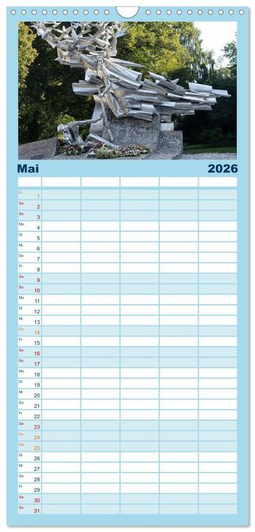 Produktbild: Familienplaner 2026 - Besucht mal wieder Danzig mit 5 Spalten (Wandkalender, 21 x 45 cm) CALVENDO