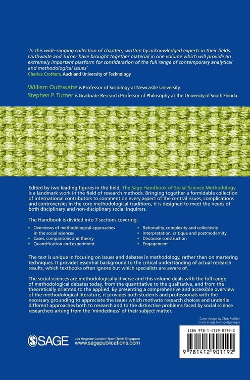 Produktbild: The SAGE Handbook of Social Science Methodology
