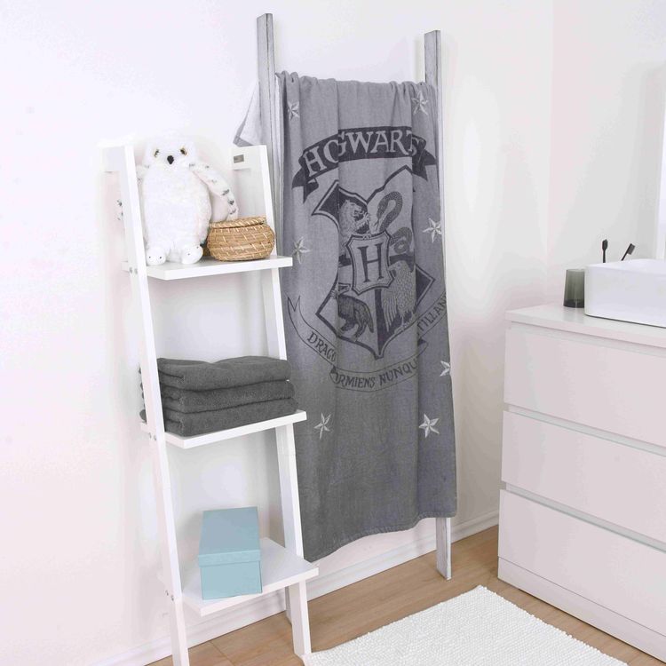 Produktbild: Harry Potter 6174413515 - Velourstuch grau - Aktion, 70x140 cm, 100% Baumwolle