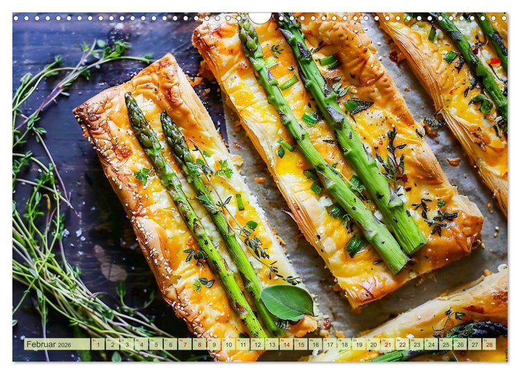 Produktbild: Alles Spargel oder was?! - Gerichte rund um den Spargel (Wandkalender 2026 DIN A3 quer), CALVENDO Monatskalender