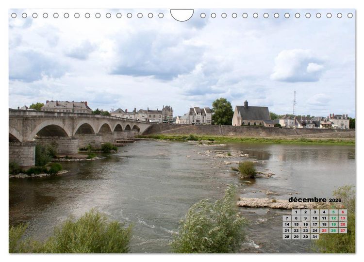 Produktbild: Bords de Loire Ville d'Amboise (Calendrier mural 2026 DIN A4 vertical), CALVENDO calendrier mensuel