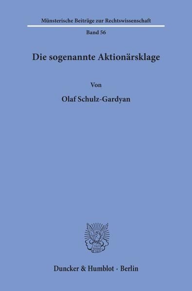 Produktbild: Die sogenannte Aktion&auml;rsklage.