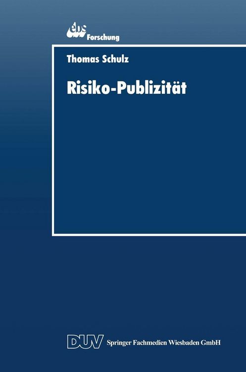 Produktbild: Risiko-Publizit&auml;t