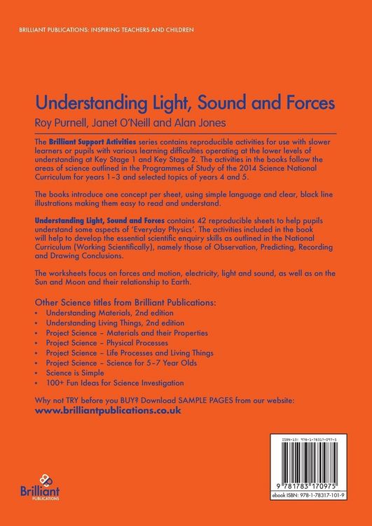 Produktbild: Understanding Light, Sound and Forces - Brilliant Support Activities, 2nd Edition