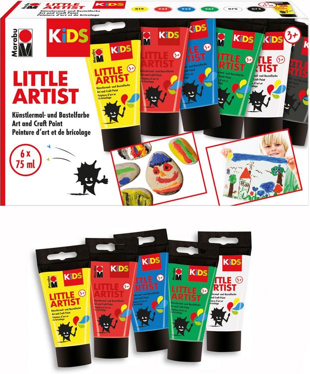 Produktbild: Marabu KiDS Malfarbe Little Artist 6x75ml