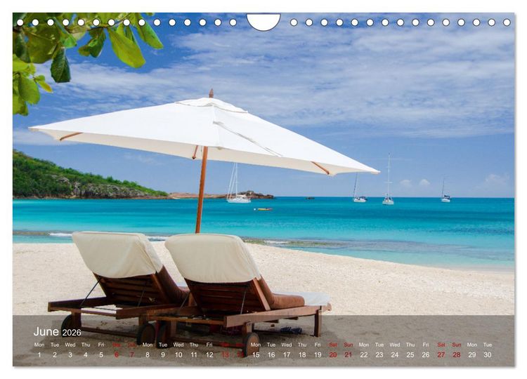 Produktbild: Dream Beaches worldwide (Wall Calendar 2026 DIN A4 landscape), CALVENDO 12 Month Wall Calendar
