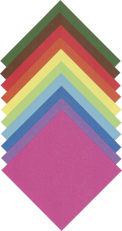 Produktbild: Folia Faltbl&auml;tter 70g/m&sup2; 20x20cm, 100 Blatt farbig