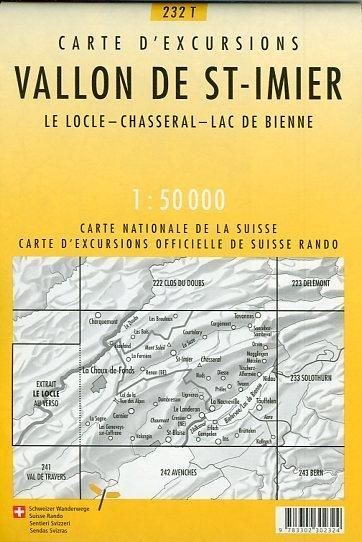 Produktbild: 232T Vallon de St-Imier Carte d'excursions