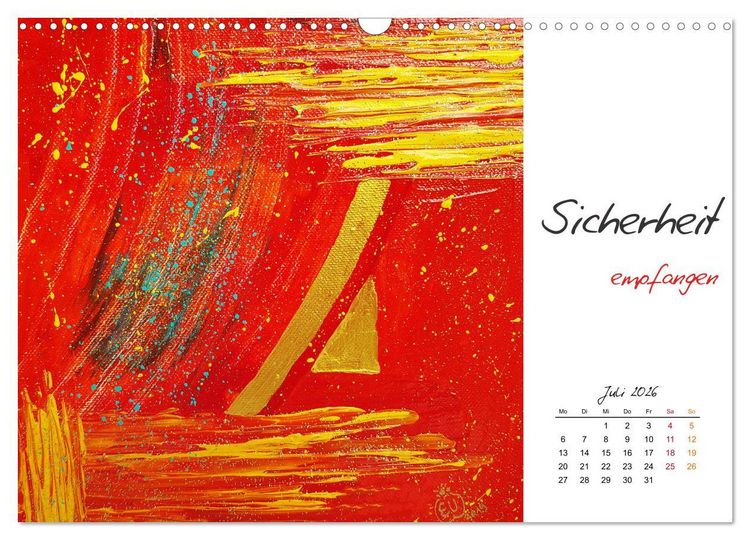 Produktbild: SeelenFreudeBilder - Strahlende Impulse zum Loslassen und Tr&auml;umen (Wandkalender 2026 DIN A3 quer), CALVENDO Monatskalender