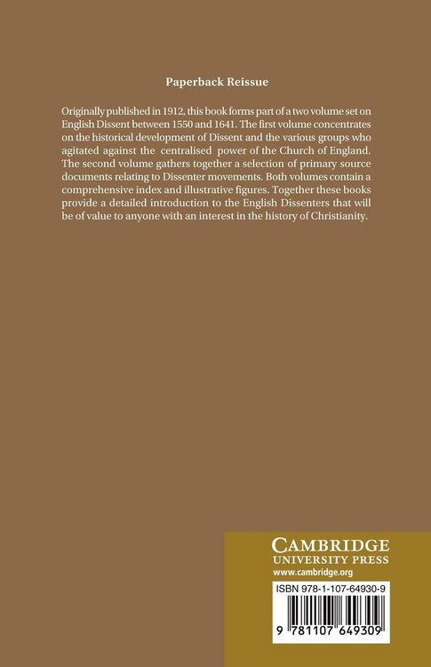 Produktbild: The Early English Dissenters (1550-1641)