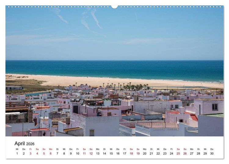 Produktbild: Conil de la Frontera - Ein traumhaftes andalusisches Dorf am Atlantik (Wandkalender 2026 DIN A2 quer), CALVENDO Monatskalender