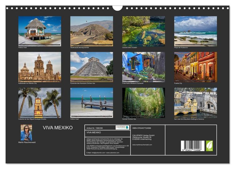 Produktbild: VIVA MEXIKO (Wandkalender 2026 DIN A3 quer), CALVENDO Monatskalender