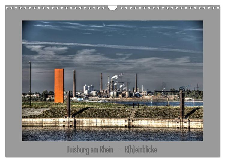 Produktbild: Duisburg am Rhein - R(h)einblicke (Wandkalender 2026 DIN A3 quer), CALVENDO Monatskalender
