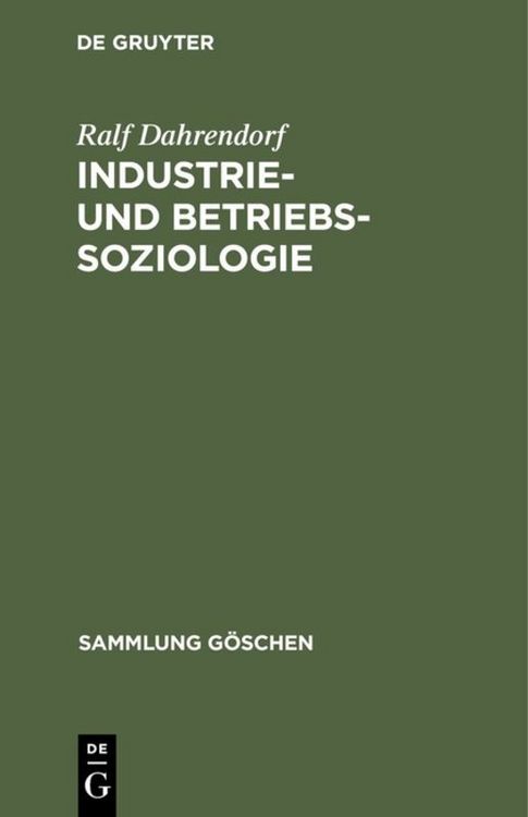 Produktbild: Industrie- und Betriebssoziologie