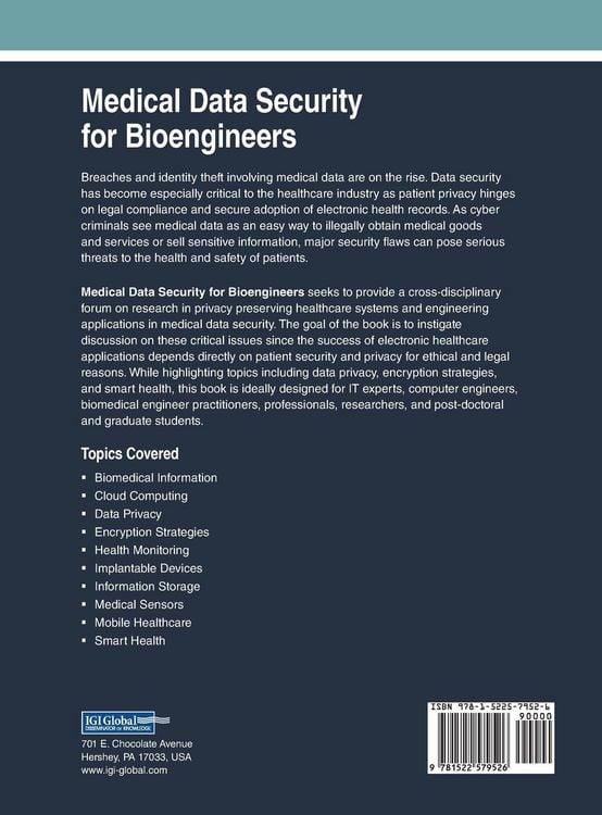Produktbild: Medical Data Security for Bioengineers